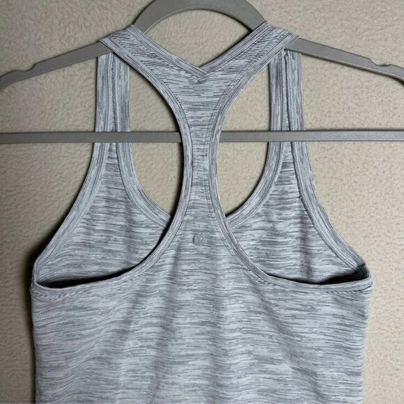 Cute Lululemon CRB Cool Racerback II Alpine White/Gray - Picture 5 of 7